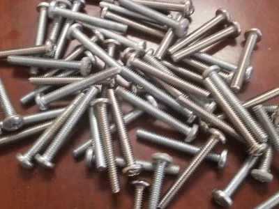Pan Head Phillip Bolt ( 34 pieces) 1/4"-20 X 2" Zinc