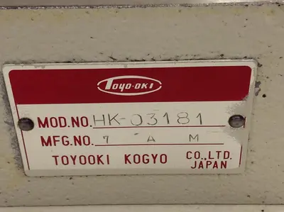 Used TOYOOKI KOGYO HK-03181 Valves/Fittings Michigan US | Ideal Machinery #1277240