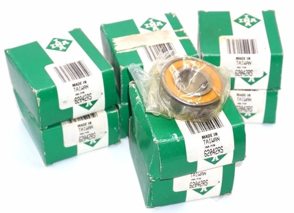 8 NEW INA 62042RS SINGLE ROW BALL BEARINGS