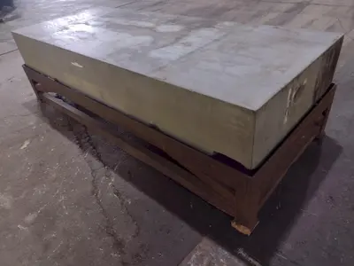 10' x 4' X 16" PRECISION GRANITE SURFACE PLATE W/ TABLE STAND: STOCK #19003