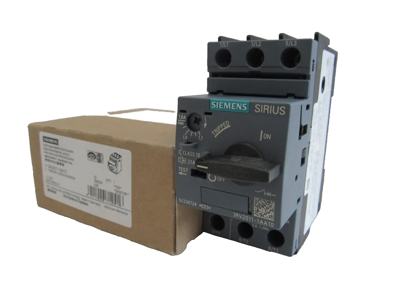 NEW SIEMENS 3RV2011-1AA10 CIRCUIT BREAKER 3RV20111AA10