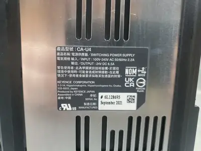 KEYENCE CA-U4 24VDC 6.5A Switching Power Supply. 3B-9