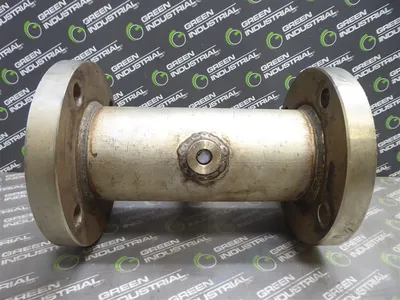 Unbranded Flanged Tee Pipe 7-1/2" Flange 2-3/4" Bore 10-3/4" Wide Surplus