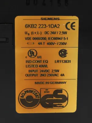 USED SIEMENS 6KB2 223-1DA2