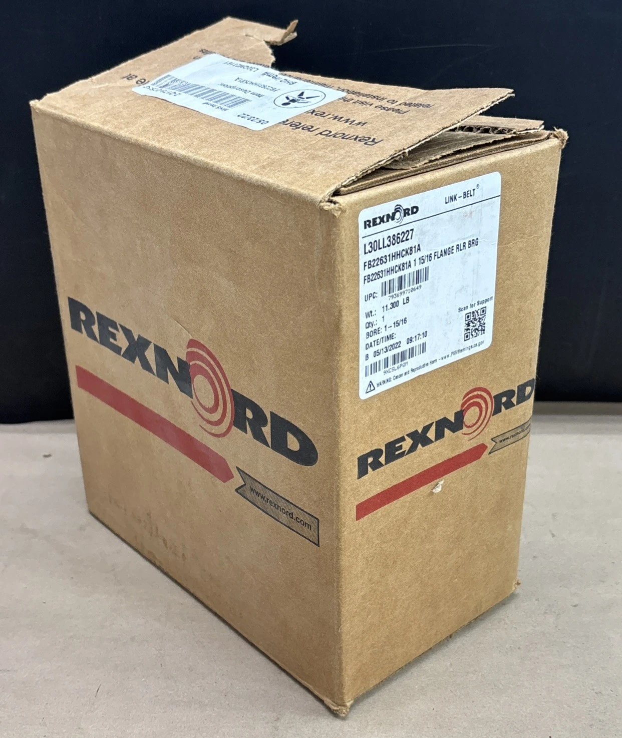 New | in-Stock Rexnord Link-Belt FB22647HHCK81A Bearings Indiana US | J&J Industrial Supply #1455749