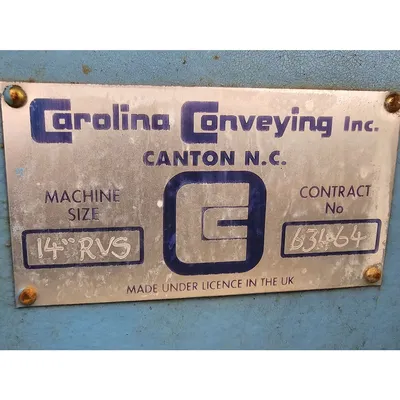 USED CAROLINA CONVEYING 14" RVS