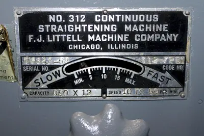 12" x .050" LITTELL STRAIGHTENER