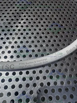 USED ACE SANITARY TSC AF P22095US FLEXIBLE HOSE 50" W/ 1/2" SANITARY FITTING