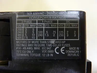 USED ALLEN BRADLEY 194R-NC030P3 SER B