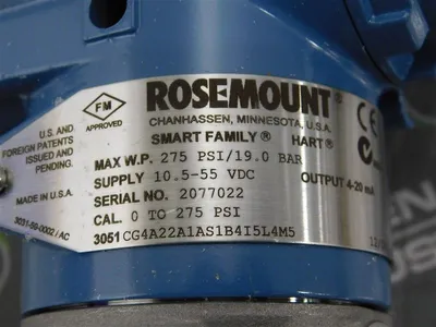 Rosemount 3051CG4A22A1AS1B4I5L4M5 Gage Pressure Transmitter 275 PSIG MWP New NIB