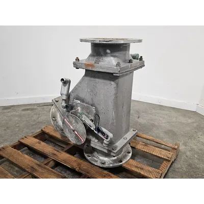 Used 8" Square Aluminum Body Diverter Valve