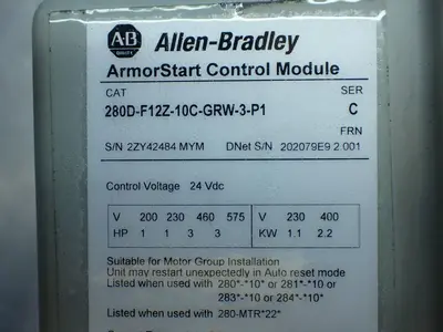 USED ALLENBRADLEY 280DFN10C