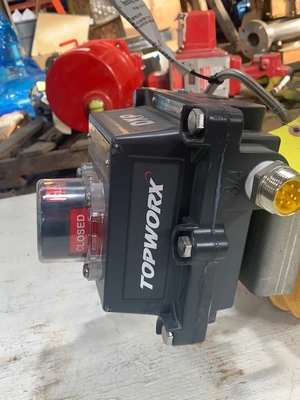 3" Fisher 8580 Butterfly Valve with Kinetrol actuator and DXP positioner New Storeroom Spare