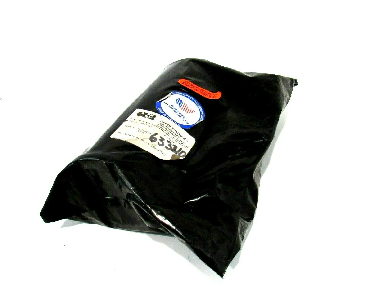 NEW GREER HYDRAULICS 42290080 703001 REPAIR KIT BA,OS,-6,10G,3KPSI