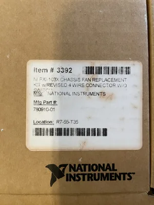 National Instruments 780910-01 NI PXI-103X Chassis Fan Replacement Kit -NIB