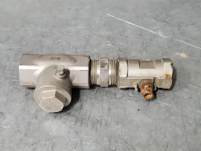 1", Class 200, Swing Check Valve, W/ 1", 1000 WOG, Ball Valve
