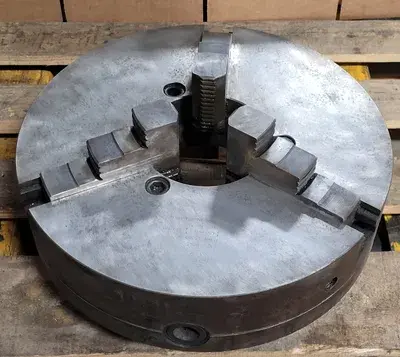 3 JAW CHUCK, LATHE, 15.75IN DIAMETER, 5-1/4IN THROUGH HOLE