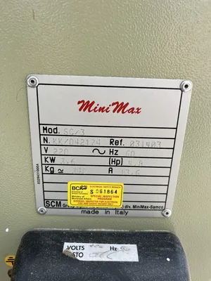 SCM Minimax SC 3 5 ft Sliding Saw