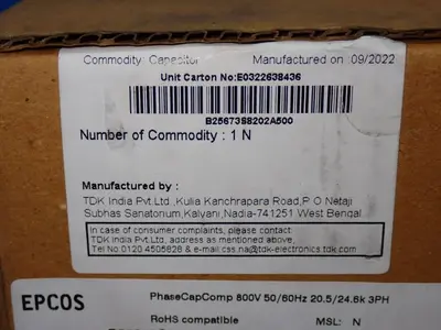 New | in-Stock TDK B25673S8202A500 Capacitors Ohio US | HGR 24 #1186296