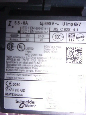 USED Telemecanique LC1 D09 Contactor WITH LRD 12