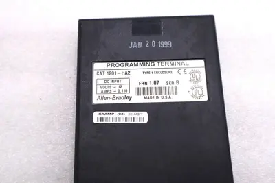 ALLEN BRADLEY 1201-HA2 PROGRAMMING TERMINAL FRN 1.07 SER B 12V AMPS 0.110 #L-514