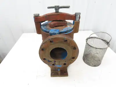 Hayward Model 72 Simplex 4" Inline Basket Strainer Cast Iron 200 PSI Flanged