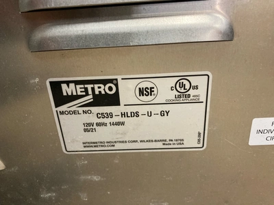142-1163 Metro Hot Food Holding Cabinet