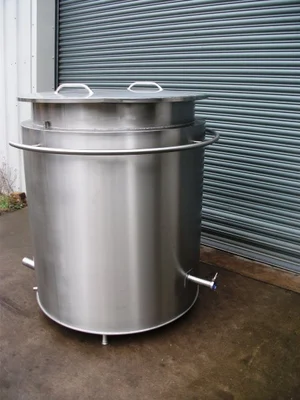 1,100 L S/S Electrically Heated Jacketed Cooker Tank