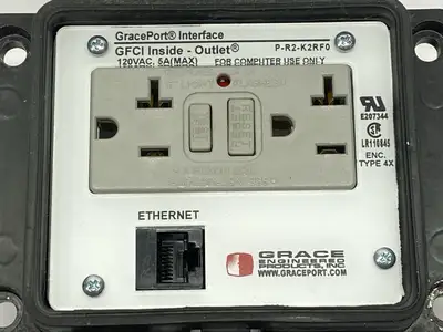 P-R2-K2RF0 | Grace Engineering  GFCI Outlet Computer Port RJ45 - Used