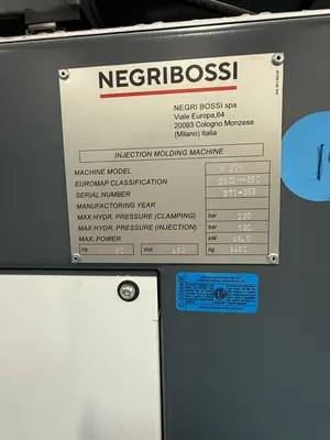 2022 NEGRI BOSSI M 371 HORIZONTAL INJECTION MOULDING MACHINES | INJECTION DEPOT (17)