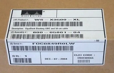 NEW CISCO SYSTEMS WS-X3500-XL GBIC INTERFACE CONVERTER WSX3500XL