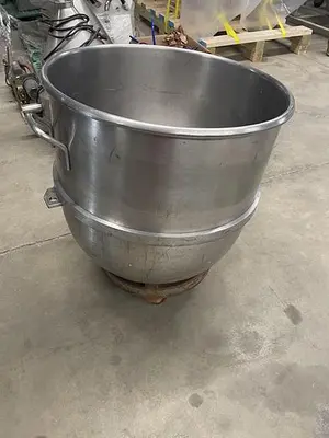 USED HOBART MIXING BOWEL WITH CART V-140QT