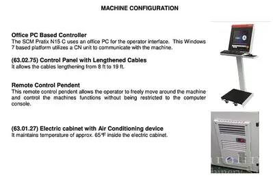 USED 2014 SCMI PRATIX N-15 CNC ROUTER