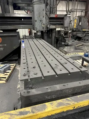 44" x 144" GRAY DOUBLE SIDED PLANER MILL. STOCK #0134825