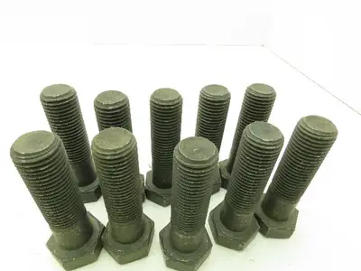 JH M24-3.0 X 100mm Hex Cap Screws Part Thread 8.8 Hardened Steel Bolt Lot of 10