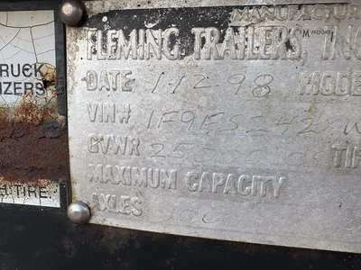 Used 1998 FLEMING TRAILERS _UNKNOWN_ Flatbed Trailers Tennessee US | Moore Equipment #1517279