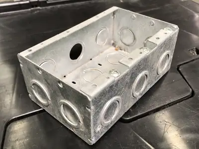 6x4" High Voltage Pre-Ganged Masonry Box