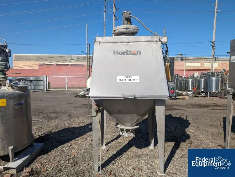 Used Horizon Horizon Bag Dump Station, Model idc-s, S/S Bag Dumpers - Bag Break Stations Ohio US | Federal Equipment Company 14 #130359