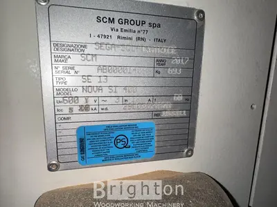USED 2017 SCM NOVA SI400 USED SLIDING TABLE SAW.