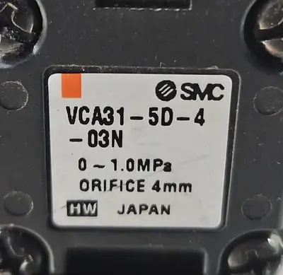 Used SMC SMC VCA31-5D-4-03N Solenoid Valves South Carolina US | Palmetto Automation #1159067