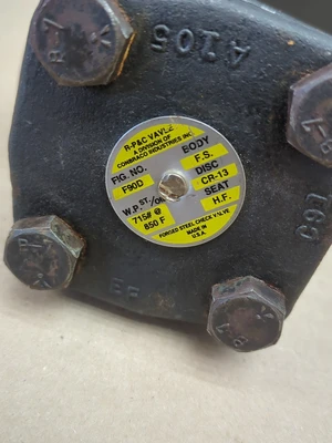 R-Pac & Valve Fig. No. F90D Forged Steel Check Valve A105