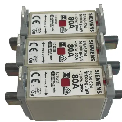 NEW SIEMENS 3NA6824 FUSE LINK 3 PCS