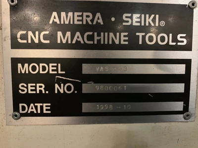1998 AMERA SEIKI VAS-3 Vertical Machining Centers | Rock Solid Tools (2)