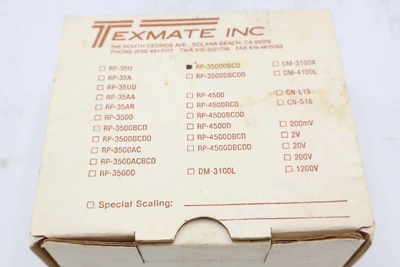USED TEXMATE RP-3500DBCD