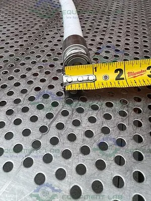 USED ADVANTA PURE APSM-P-0500 34" SILICONE HOSE W/ 1/2 " SANITARY FITTING
