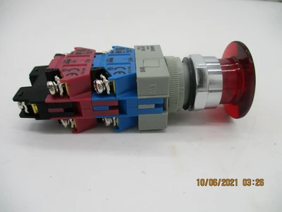 Idec AYLW49922DR-24V New E-Stop Push Pull Illuminated Switch