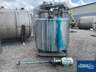 USED Lee Industries 360 Gal Lee Reactor, 304 S/S, 20/100#