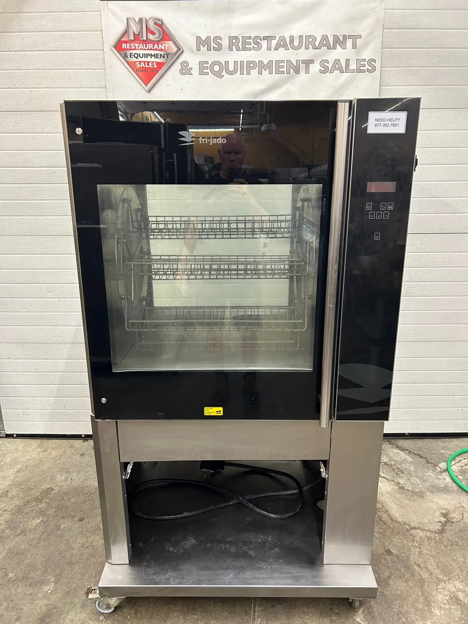 FriJado TDR7-P Single Stack Rotisserie Oven 208V 3ph Electric Refurbished Tested and Working