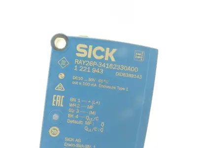 Sick RAY26P-34162330A00 Photoeye Sensor Retro-Reflective Reflex Array 0-4.5M