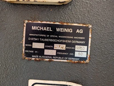 Weinig Rondamat 960 Grinder